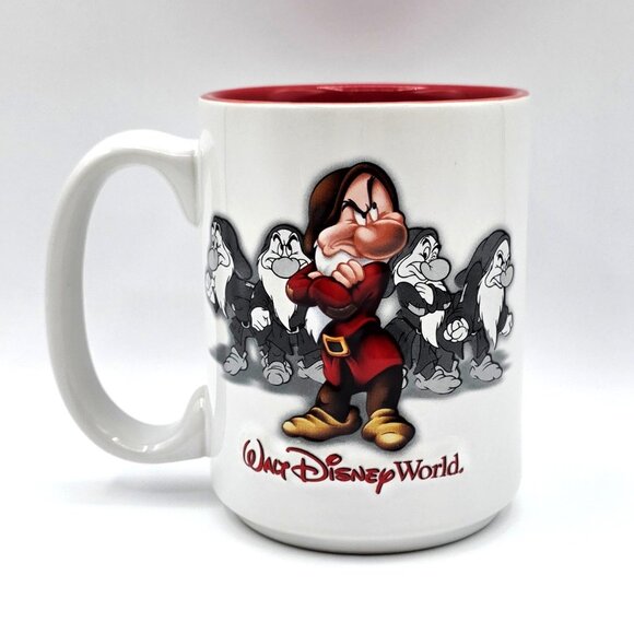 GRUMPY 16 oz Disney Parks Walt Disney World 3D Ceramic Coffee Mug Cup  AUTHENTIC - Picture 1 of 10